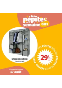 Prospectus Gifi ROMILLY SUR SEINE : Du 13 au 17 août uniquement, au prix incroyable de 29€