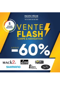 Prospectus Pacific Pêche MONTBELIARD - VOUJEAUCOURT  : CARPE & NAVIGATION