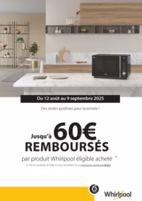 Prospectus Boulanger Cesson : OFFRE Whirlpool : jusqu'à 60€ remboursés !