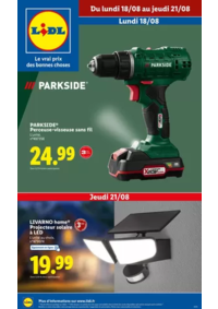 Prospectus Lidl MOLSHEIM : Profitez d'outils puissants et fiables Parkside à des prix exceptionnels chez Lidl.