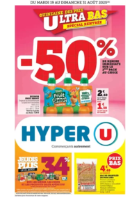 Prospectus Hyper U GUJAN MESTRAS : Quinzaine Commerçante