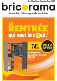 Prospectus Bricorama PARIS 13 - Av Porte d'Italie : La rentrée qui vaut le coût !