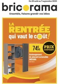 Prospectus Bricorama : LA RENTRÉE qui vaut le coût!
