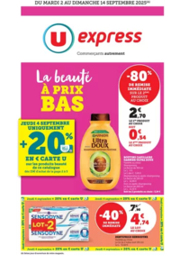 Prospectus U Express ROUMAZIERES : Spécial Beauté