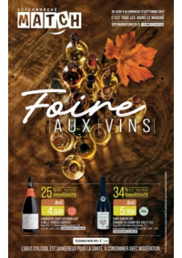Prospectus Supermarchés Match Bavay : Foire AUX VINS