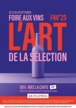Prospectus Monoprix : GUIDE FOIRE AUX VINS