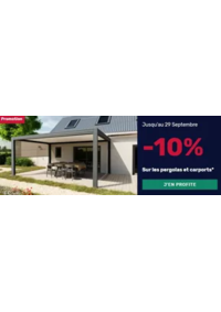 Prospectus K par K ALBERTVILLE : 10% de remise sur les pergolas et les carports