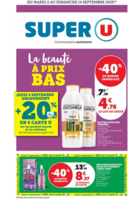 Prospectus Super U MALANSAC : Spécial Beauté