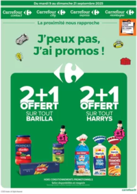 Prospectus Carrefour ROANNE : J'PEUX PAS, J'AI LES PROMOS DU 9 AU 21 SEPTEMBRE !