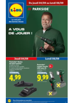 Prospectus  : Retrouvez le nécessaire pour bricoler avec Parkside et faire du sport avec Crivit !