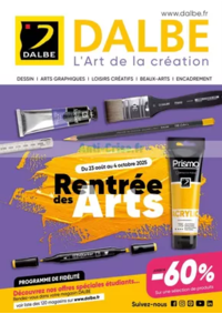 Prospectus Dalbe MONTBRISON : Rentrée Des Arts