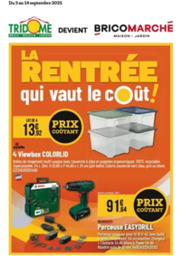 Prospectus Tridôme CARCASSONNE : LA RENTRÉE qui vaut le coût!