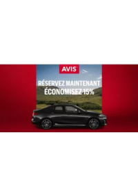 Prospectus AVIS - Douai - Gare : 15 % sur la location de fin d’été, d‘automne et d’hiver
