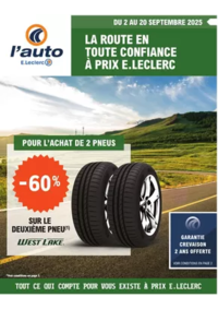 Prospectus L'auto E.Leclerc CHATEAUDUN : THEMATIQUE RENTREE