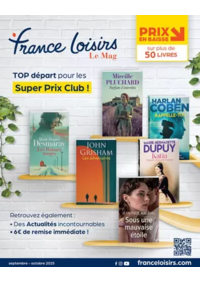 Prospectus France loisirs Roanne : Septembre - Octobre 2025