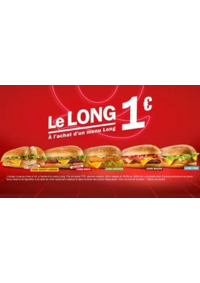 Prospectus Quick CESSON : Le Long Menu Offer