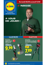 Prospectus Lidl : Préparez vos travaux et équipez-vous avec Parkside et Crivit, disponibles chez Lidl