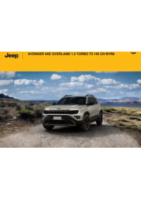 Prospectus Jeep Amiens : AVENGER 4XE OVERLAND 1.2 TURBO T3 145 CH BVR6