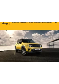 Prospectus Jeep Boulogne Billancourt : RENEGADE E-HYBRID ALTITUDE 1.5 TURBO T4 130 CH BVR7