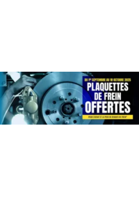 Prospectus Top Garage GARAGE DE L'ELORN : PLAQUETTES DE FREIN OFFERTES