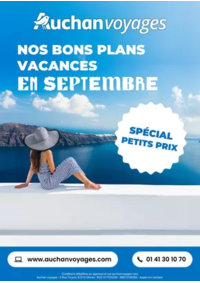 Prospectus Auchan BRIVES CHARENSAC : Auchan voyages : bons plans vacances !