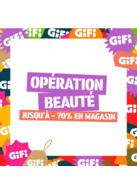 Prospectus Gifi VILLEMOMBLE : Jusqu'à -70% en magasin sur une sélection d'articles beauté !
