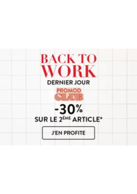 Prospectus Promod Boulogne Sur Mer : Back to work