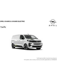 Prospectus Distributeur OPEL SARL GARAGE CHENE PORCHER SAINT-REMY-EN-MAUGES : Opel Vivaro