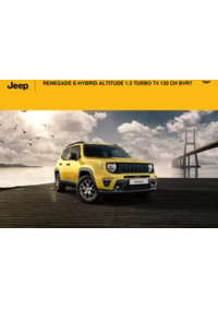 Prospectus Jeep Jaux : RENEGADE E-HYBRID ALTITUDE 1.5 TURBO T4 130 CH BVR7