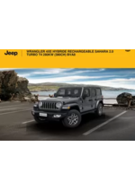 Prospectus Jeep : WRANGLER 4XE HYBRIDE RECHARGEABLE SAHARA 2.0 TURBO T4 280KW (380CH) BVA8