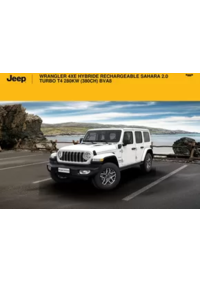 Prospectus Jeep Vert-Saint-Denis : WRANGLER 4XE HYBRIDE RECHARGEABLE SAHARA 2.0 TURBO T4 280KW (380CH) BVA8