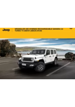 Promos et remises  : WRANGLER 4XE HYBRIDE RECHARGEABLE SAHARA 2.0 TURBO T4 280KW (380CH) BVA8