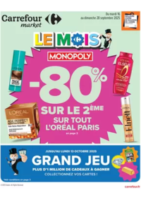 Prospectus Carrefour CHARENTON LE PONT : LE MOIS MONOPOLY 80% SUR LE 2ÈME