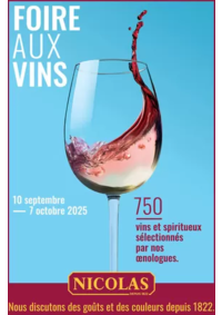 Prospectus NICOLAS MARCQ EN BAROEUL : Foire aux vins