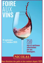 Prospectus Nicolas : Foire aux vins