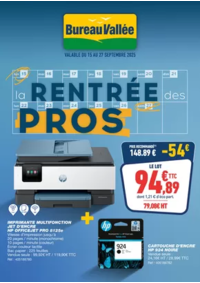 Prospectus Bureau Vallée - Montrouge : LA RENTRÉE DES PROS