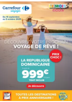 Prospectus Carrefour : VOYAGES À PRIX ANNIVERSAIRE !