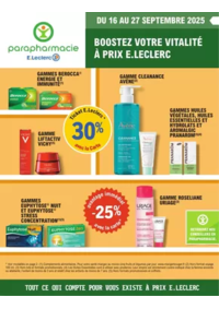 Prospectus Parapharmacie E.Leclerc GONESSE : Prospectus Septembre