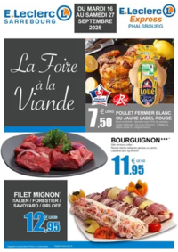 Prospectus E.Leclerc SARREBOURG : Foire à la viande septembre
