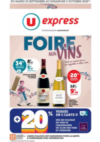 Prospectus U Express Arinthod : Foire aux Vins d'Automne