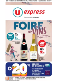 Prospectus U Express GUERLESQUIN : Foire aux Vins d'Automne