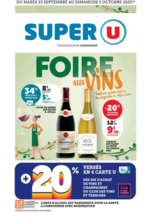 Prospectus Super U : Foire aux Vins d'Automne