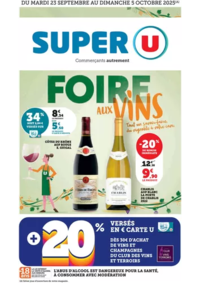 Prospectus Super U : Foire aux Vins d'Automne