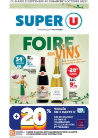 Prospectus Super U SEILHAC : Foire aux Vins d'Automne