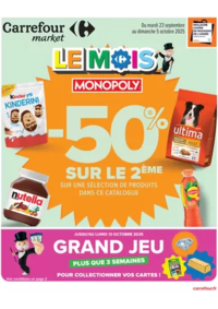 Prospectus Carrefour Market Valence sur Baïse : LE MOIS MONOPOLY