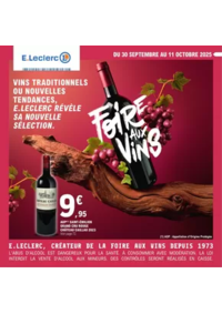 Prospectus E.Leclerc WATTRELOS : FOIRE AUX VINS - MIXTE
