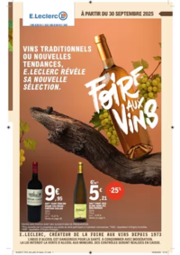 Prospectus E.Leclerc SARRE UNION : FOIRE AUX VINS - MIXTE