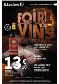 Prospectus E.Leclerc CARHAIX PLOUGUER : FOIRE AUX VINS - MIXTE