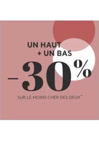 Prospectus Cache cache Asnières 10 rue de la Station : Un haut + un bas -30 % sur le moins cher des deux