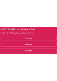Prospectus Calzedonia BLAGNAC : PETITS PRIX : JUSQU'À -70%